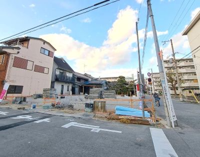 新築戸建て建築中